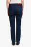 Gucci Dark Denim Web Slim Fit Jeans Size 32