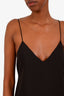 Alice + Olivia Black Long Asymmetric Hem Tank Top Size S