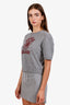 Prada Grey Virgin Wool Logo Sweater Size 42