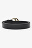 Gucci Black Leather GG Marmont Belt Size 95