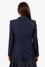 Stella McCartney Navy Wool Single Button Blazer Size 40