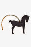 Hermès Brown/Grey Petit h Horse Motif Bag Charm