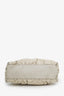 Gucci White GG Signature Leather Small Abbey D-Ring Hobo
