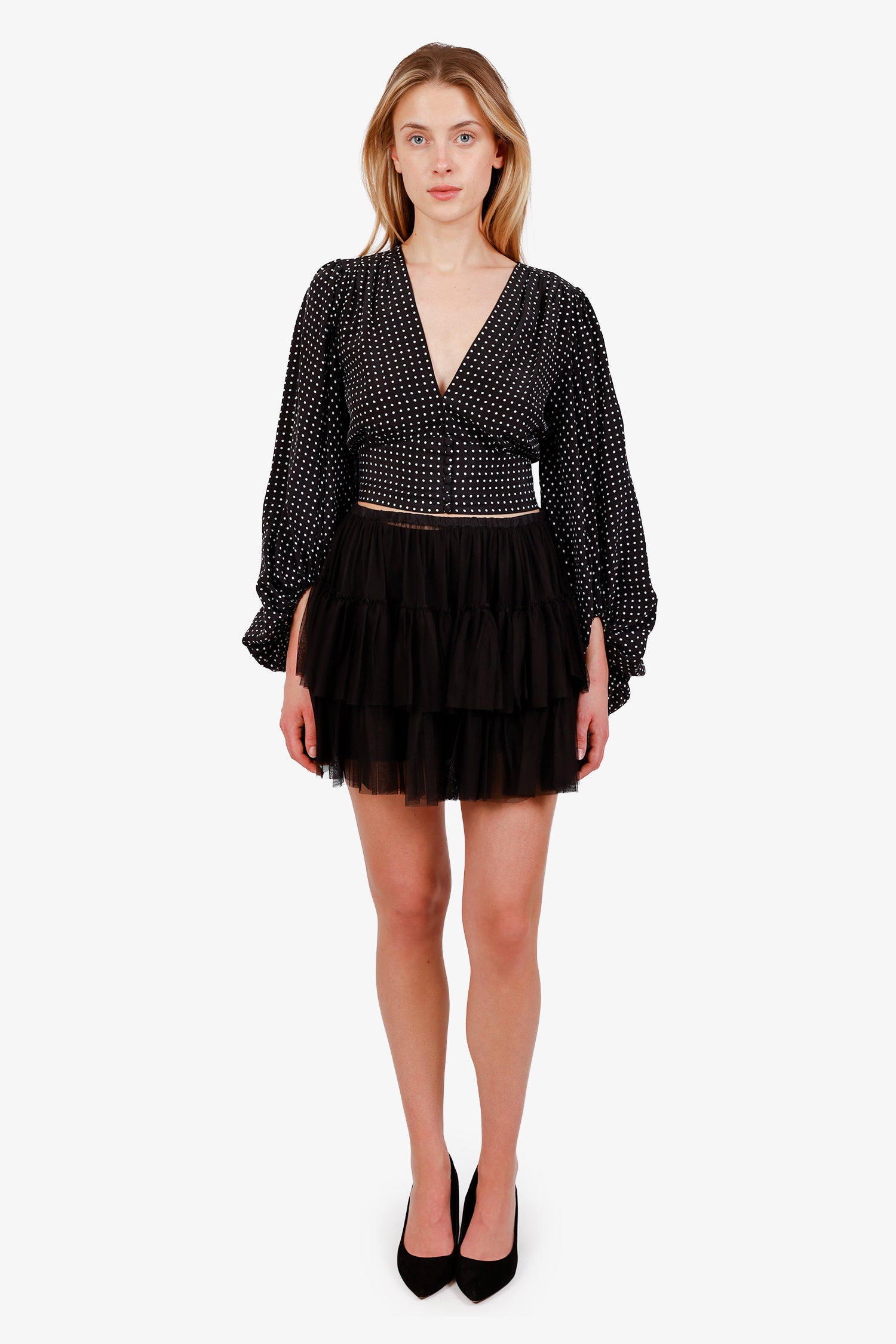 Red Valentino Black Tulle Sheet Skirt Size 44 – Mine & Yours