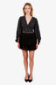 Red Valentino Black Tulle Sheet Skirt Size 44