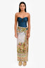 Camilla White/Multicolour Silk Floral Sarong Size S/M