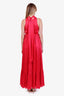 Zimmermann Pink Silk Halterneck Maxi Dress Size 0