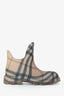 Burberry Beige Check Rubber Rain Boot Size 39