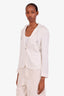Gucci White Hooded Single Breasted Blazer Size 40