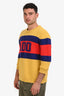 Gucci Yellow/Blue/Red Wool 'Gucci 100' Sweater Size L Mens