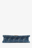 Fendi Blue Denim FF Jacquard Baguette Wallet On Chain