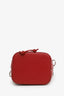 Fendi Red Zucca Leather Mini Mon Tresor Drawstring Bucket Bag