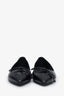 Ballerines Alaïa noires en cuir, à bout pointu et à liens, taille 38
