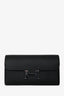 Hermès Black Leather Constance To Go Clutch Wallet