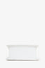 Jacquemus White Leather Medium Chiquito Top Handle With Strap