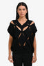 Valentino Black Cut-Out 'Canotta' Sleeveless Sweater Size S