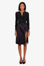 Christopher Kane Black Embellished Midi Skirt Size 4