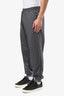 Gucci Grey GG Monogram Neoprene Jogging Pants Size M Mens