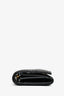 Christian Dior 2024 Black Cannage Leather Caro Wallet