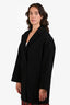 Red Valentino Black Heart Pocket Double Breasted Coat Size 42