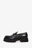 Gucci Black Leather Horsebit Platform Loafers Size 40