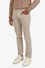 Loro Piana Brown Cotton Straight-Leg Jeans Size 33 Mens