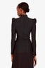 Smythe Black/Gold Puff Sleeve Knit Top Size S
