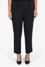 Parosh Black Elastic Waist Trousers Size L