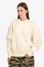 Ami Cream Cotton Crewneck Size S