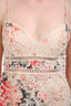 Zimmermann Cream Multicolour Floral Cotton Eyelet Spaghetti Strap Midi Dress Size 1