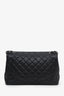 Pre-loved Chanel™ 2009-10 Black Caviar Maxi Single Flap Shoulder Bag