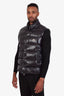 Moncler Black Quilted Tibb Down Vest Size 4 Mens