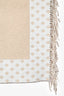 Hermès Cream/Tan Wool Cashmere Blend 'Les Objets du Faubourg' Blanket