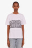 Alexander McQueen White Cotton Logo T-Shirt Size 40