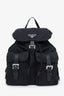 Prada Black Nylon Logo Backpack