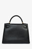 Hermès 2013 Black Epsom Leather Kelly 32 GHW