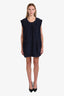 Miu Miu 2007 Navy Nylon Midi Dress Size 42