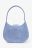 Alexander Wang Blue Satin Crystal Embellished Top Handle Bag
