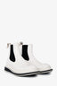 Loewe White Leather Chelsea Boots Size 38