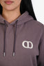Christian Dior Brown Cotton CD Logo Hoodie Size L