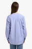 Sofie D'Hoore Blue/White Cotton Striped Long Sleeve Top Size 40