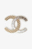 Pre-loved Chanel™ Gold/Silver Embellished CC Brooch