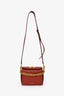 Alexander McQueen Red Grain Calfskin Box Crossbody Bag