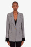 Blazer Smythe en laine noir et blanc, à simple boutonnage, taille 6