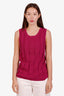 Pre-loved Chanel™ Purple Cotton Tank Size 42