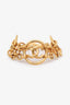 Pre-loved Chanel™ 1993 Gold Tone CC Logo Openwork Round Link Bracelet