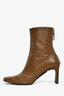 Reike Nen Brown Croc Embossed Square Toe Boot Size 8