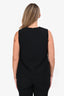 Alexander Wang Black Sleeveless Metal X Detail Top Size 4