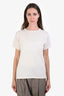 Fabiana Filippi Cashmere Cream Wool Cashmere Silk Sweater Size XXS