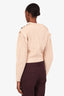 Self-Portrait Brown Cotton Wool Cut Out Sweater Size L